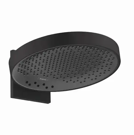 Hansgrohe Rainfinity - 360° -Kopfbrause mit Anschluss | 3 Strahlarten, matt schwarz 