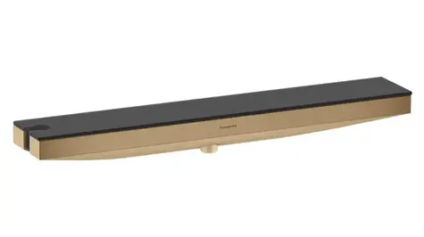 Hansgrohe Rainfinity - Wandwinkel mit Halterung und Ablage, gebürstete Bronze 