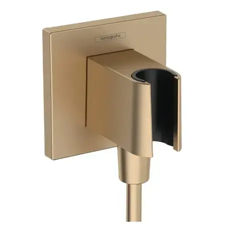 Hansgrohe Fixfit - Brausebogen mit Halterung, gebürstete Bronze 