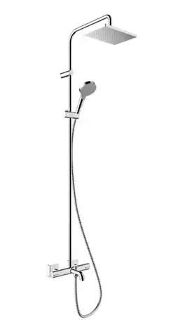 Hansgrohe Vernis Shape - Duschset Showerpipe 230 mit Badewannenthermostat, verchromt 