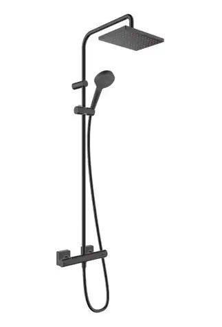 Hansgrohe Vernis Shape - Duschrohr 230 mit Thermostat | EcoSmart | Mattschwarz 
