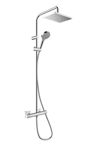 Hansgrohe Vernis Shape - Brauserohr 230 mit Thermostat | EcoSmart | Chrom 