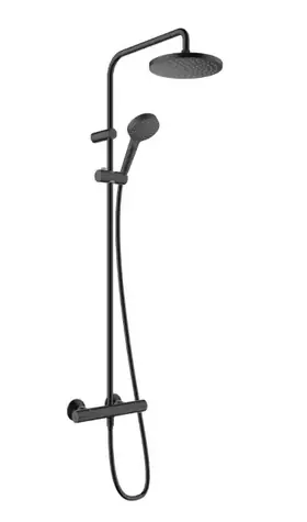 Hansgrohe Vernis Blend - Duschset Showerpipe 200 mit Thermostat, matt schwarz 