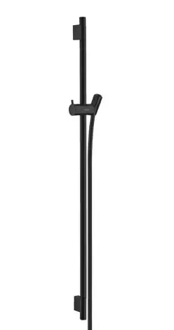 Hansgrohe Unica'S - Duschstange 90 cm mit Brauseschlauch, matt schwarz 