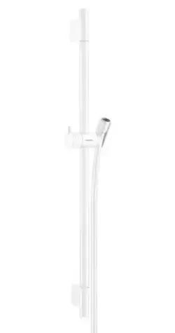 Hansgrohe Unica'S - Duschstange 65 cm mit Brauseschlauch, mattweiß 