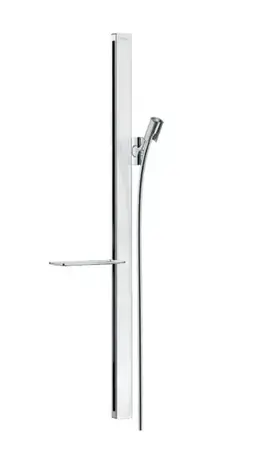 Hansgrohe Unica'E - Duschstange 90 cm | mit Brauseschlauch weiß/chrom 