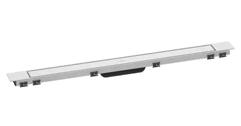 Hansgrohe RainDrain Match PLUS - Duschrinne 90 cm | mit Rost mattweiß 