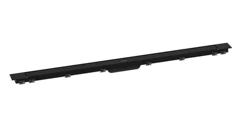 Hansgrohe RainDrain Match PLUS - Duschrinne 120 cm | mit Rost matt schwarz 