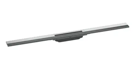 Hansgrohe RainDrain Flex - Lineare Duschrinne mit Edelstahlrost 900 | raumfüllend | kürzbar, verchromt 