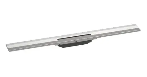 Hansgrohe RainDrain Flex - Lineare Duschrinne mit Edelstahlrost 800 | Wandmontage | kürzbar | Edelstahl gebürstet 