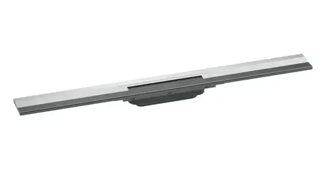 Hansgrohe RainDrain Flex - Lineare Duschrinne mit Edelstahlrost 800 | Wandmontage | kürzbar, verchromt 