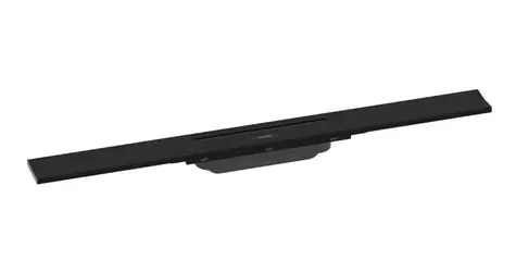 Hansgrohe RainDrain Flex - Lineare Duschrinne mit Edelstahlrost 700 | raumintegriert | kürzbar, matt schwarz 