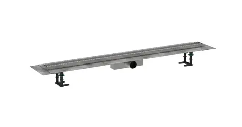 Hansgrohe RainDrain Compact - Duschrinne 120 cm für Fliesenverlegung | mit Rost 