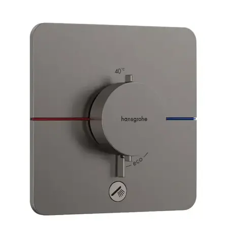 Hansgrohe ShowerSelect Comfort - Thermostatarmatur für Unterputzmontage, gebürstetes Schwarzchrom 