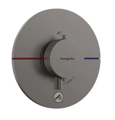 Hansgrohe ShowerSelect Comfort - Thermostatarmatur für Unterputzmontage, gebürstetes Schwarzchrom 