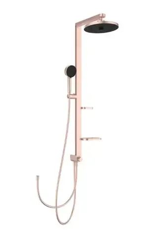 Ideal Standard ALU+ - Duschset ohne Armatur | Durchmesser 26 cm | 2 Düsen | Rosé 