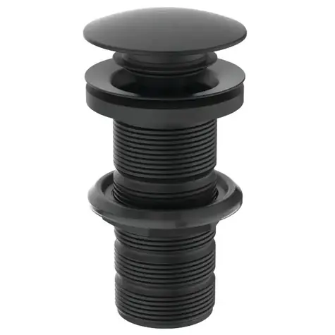Ideal Standard Accessories - Click-Clack Ablaufgarnitur für Waschbecken ohne Überlauf | schwarz 