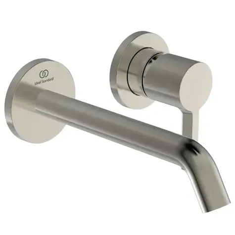 Ideal Standard Joy - Unterputz-Waschtischarmatur | Auslauf 18 cm | 2-Loch-Montage | Silberner Sturm 