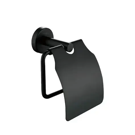 kielle Oudee - Toilettenpapierhalter mit Deckel | matt schwarz