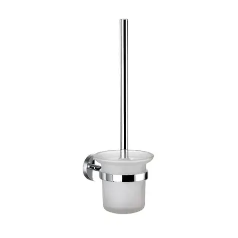 kielle Oudee - Wand-WC-Bürste mit Halterung | Milchglas/Chrom