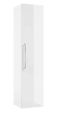 Kielle Vega - Hochschrank | 140 x 33 x 33 cm | Hochglanzweiß