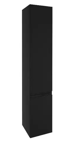 kielle Oudee - Hoher Wandschrank | 157 x 30 x 32 cm | Mattschwarz