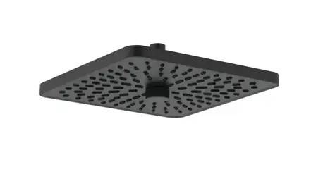 Ideal Standard Idealrain ALU+ - Kopfbrause | 26 x 26 cm | 2 Düsen | seidenmatt schwarz