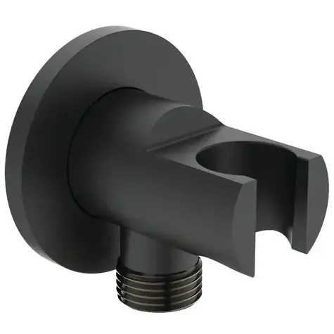 Ideal Standard Idealrain - Duschhalter mit Anschluss | schwarz
