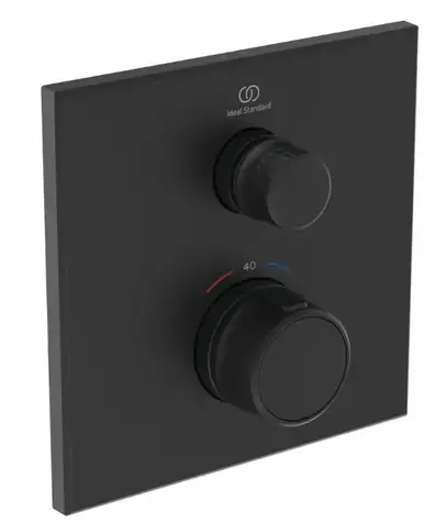 Ideal Standard CeraTherm Navigo - Unterputz-Thermostat-Duscharmatur | Seidenschwarz
