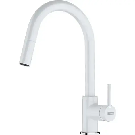 Franke Lina - Spültischarmatur FC 6051.094 mit Ausziehbrause, weiß-led
