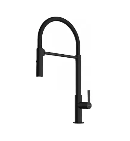 Franke Maris Slim - Spültischarmatur FS 2845.901 mit flexiblem Arm und Brause, matt schwarz