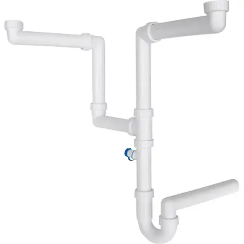 Franke Zubehör - Platzsparender Siphon weiß
