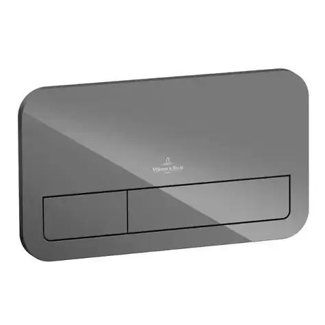 Villeroy & Boch ViConnect - Abdeckplatte M200, glänzend grau 