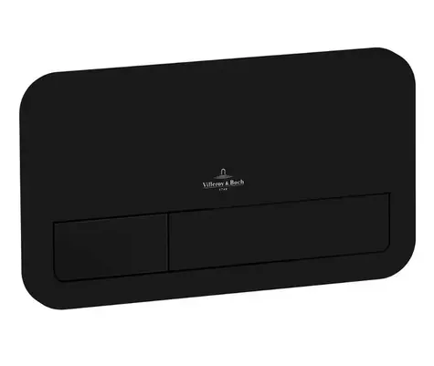 Villeroy & Boch ViConnect - Abdeckplatte E200, Schwarz Matt 