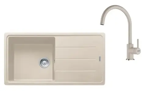 Franke Sets - Küchenset G280SA | Fragranit-Spülbecken BFG 611 und Armatur FC 6018.082 | Sahara