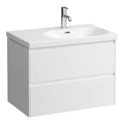 Laufen Lani - Waschbeckenunterschrank | 74x45x52cm | 2 Schubladen | mattweiß