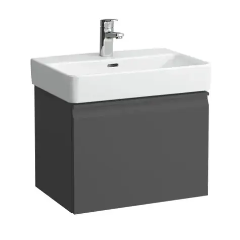 Laufen Pro S - Waschbeckenunterschrank | 51x37x39 cm | 1 Schublade | Graphit matt