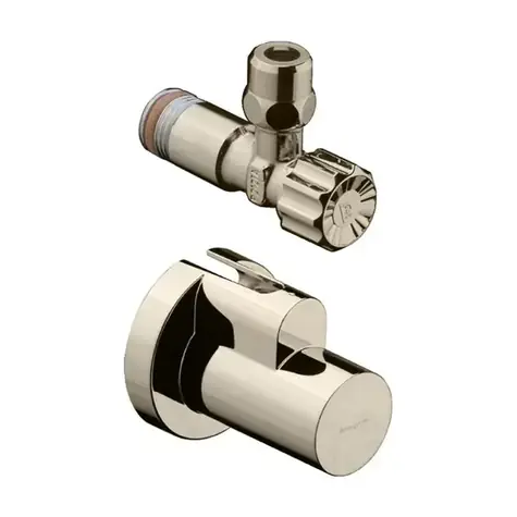 Hansgrohe Eckventile - Eckventil mit Deckel | gebürstetes Nickel