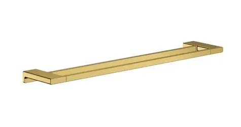 Hansgrohe AddStoris - Doppelhandtuchhalter | Länge 65 cm | polierte Goldoptik