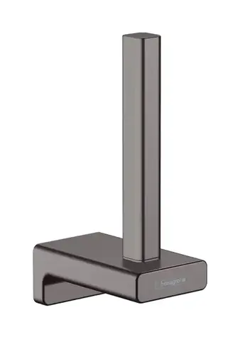 Hansgrohe AddStoris - Toilettenpapierspender | Gebürstetes Schwarzchrom