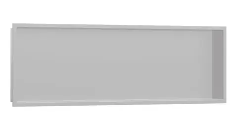Hansgrohe XtraStoris Original - Wandnische mit Rahmen | 30 x 90 x 10 cm | Betongrau