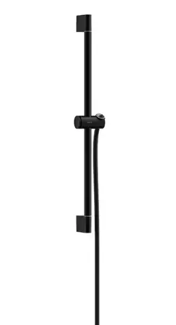 Hansgrohe Unica - Duschstange 96 cm | mit Brauseschlauch | matt schwarz