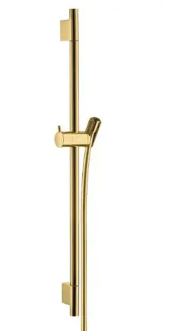 Hansgrohe Unica'S - Duschstange 65 cm mit Brauseschlauch | polierte Goldoptik