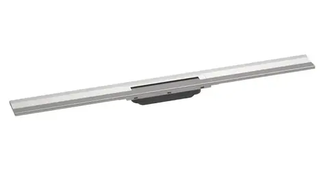 Hansgrohe RainDrain Flex - Lineare Duschrinne mit Edelstahlrost 900 | Wandmontage | kürzbar | Edelstahl gebürstet