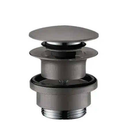 Hansgrohe Ablaufgarnituren - Push-Open-Ablaufgarnitur | gebürstetes Schwarzchrom