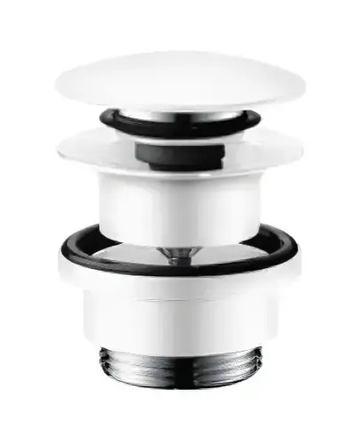 Hansgrohe Ablaufgarnituren - Push-Open-Ablaufgarnitur | Mattweiß