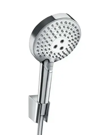 Hansgrohe - Duschset 120 3jet P mit Halterung und Brauseschlauch 1,25 m, Chrom