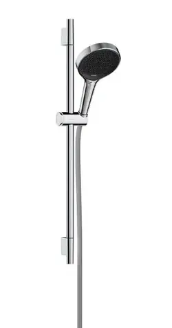 Hansgrohe - Duschkopf-Set mit Stange und Schlauch, 3 Strahlarten, Chrom