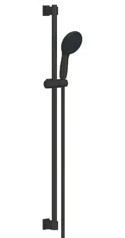 Grohe - Duschkopf-, Stangen- und Schlauchset, 2 Strahlarten, mattschwarz