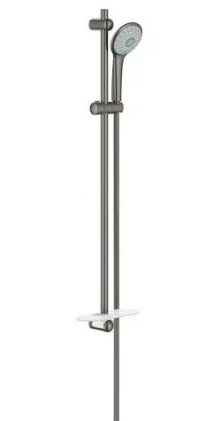 Grohe - Massage 110 Duschkopf-Set, Stangen und Schläuche, 3 Strahlarten, gebürstetes Dunkelgraphit